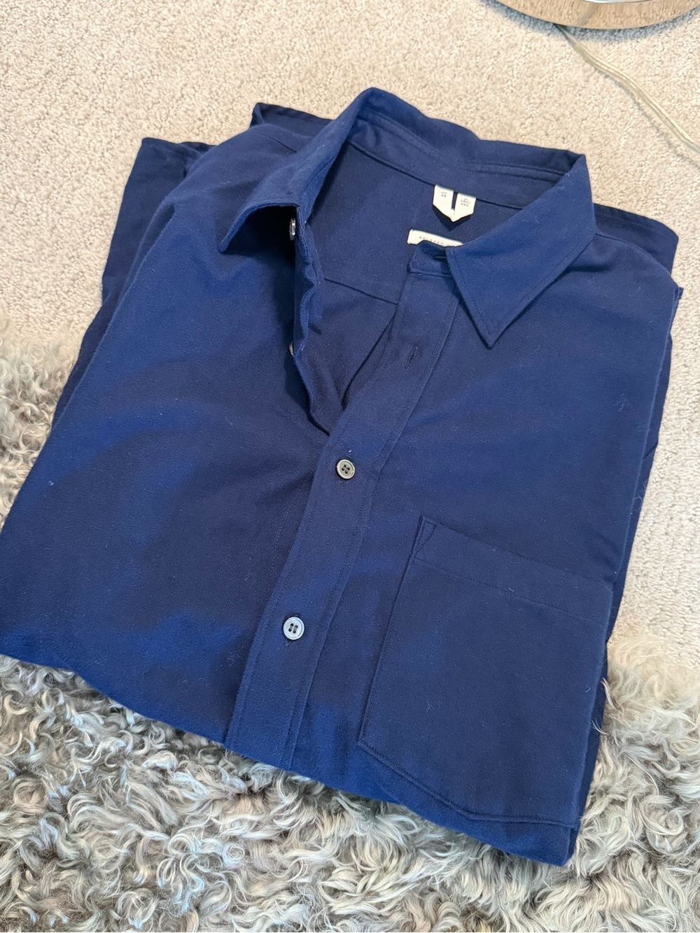 Arket Navy Button-Down Shirt never worn men’s size 48